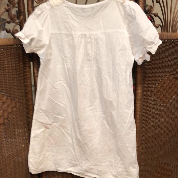 Pretty ecru embroidered dress on 100% cotton - Picture 5 of 5